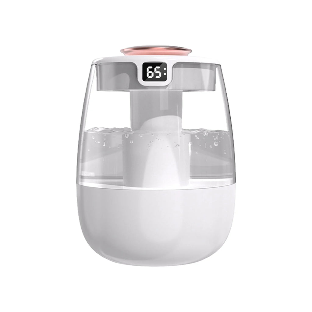Air Purifier and Humidifier Combo, USB Humidifier with Humidity Display, Quiet Cool Mist Humidifier for Bedroom and Office Plants, Easy to Clean