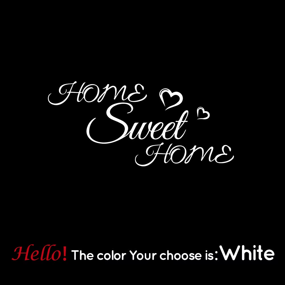 Home Sweet Home Home Decoration Accessories for Bedroom Vinyl Decals Diy Pvc Home Decoration Accessories