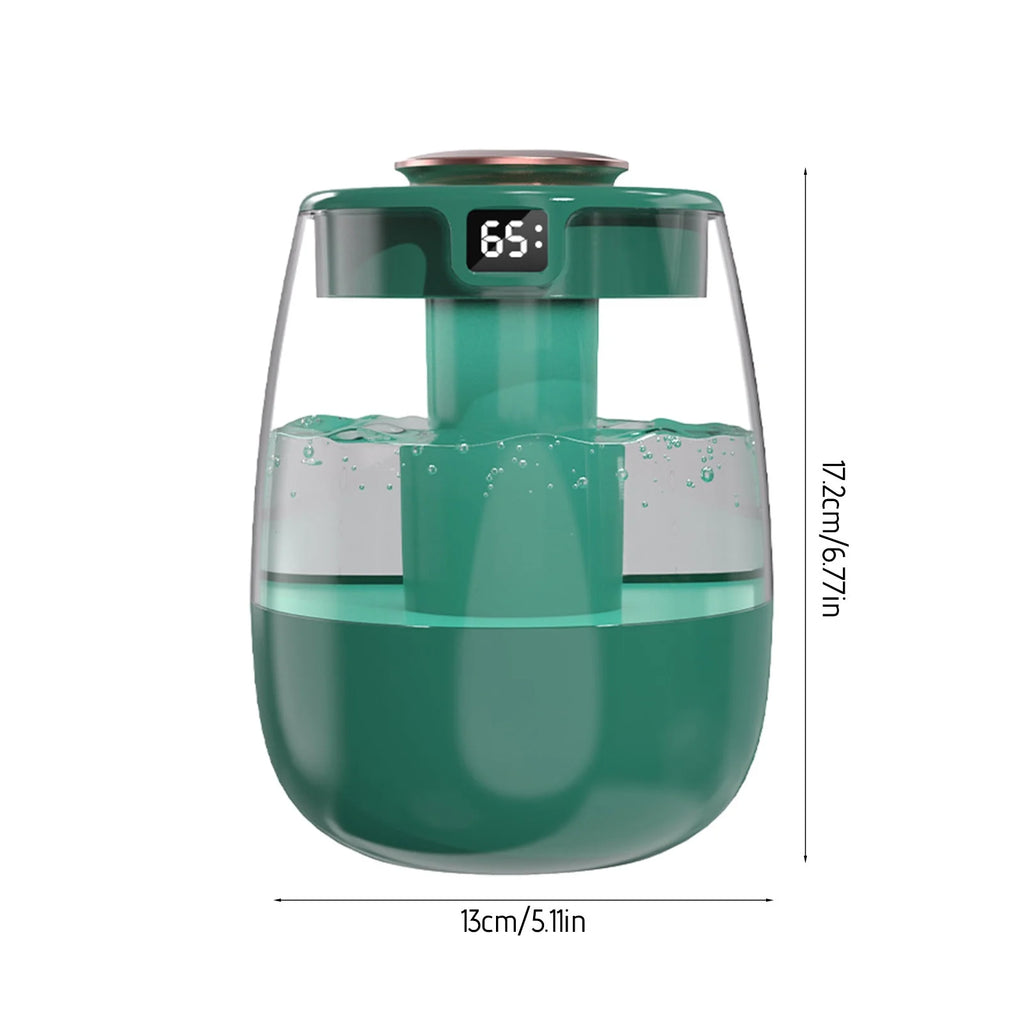Air Purifier and Humidifier Combo, USB Humidifier with Humidity Display, Quiet Cool Mist Humidifier for Bedroom and Office Plants, Easy to Clean