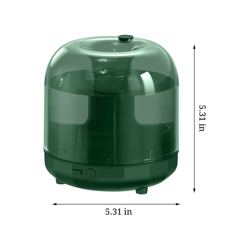Ultrasonic Cool Mist Humidifier, USB Humidifier with Colorful Light, Quiet Air Humidifier for Bedroom, Nursery, Office, Indoor Plants(500Ml, Green)