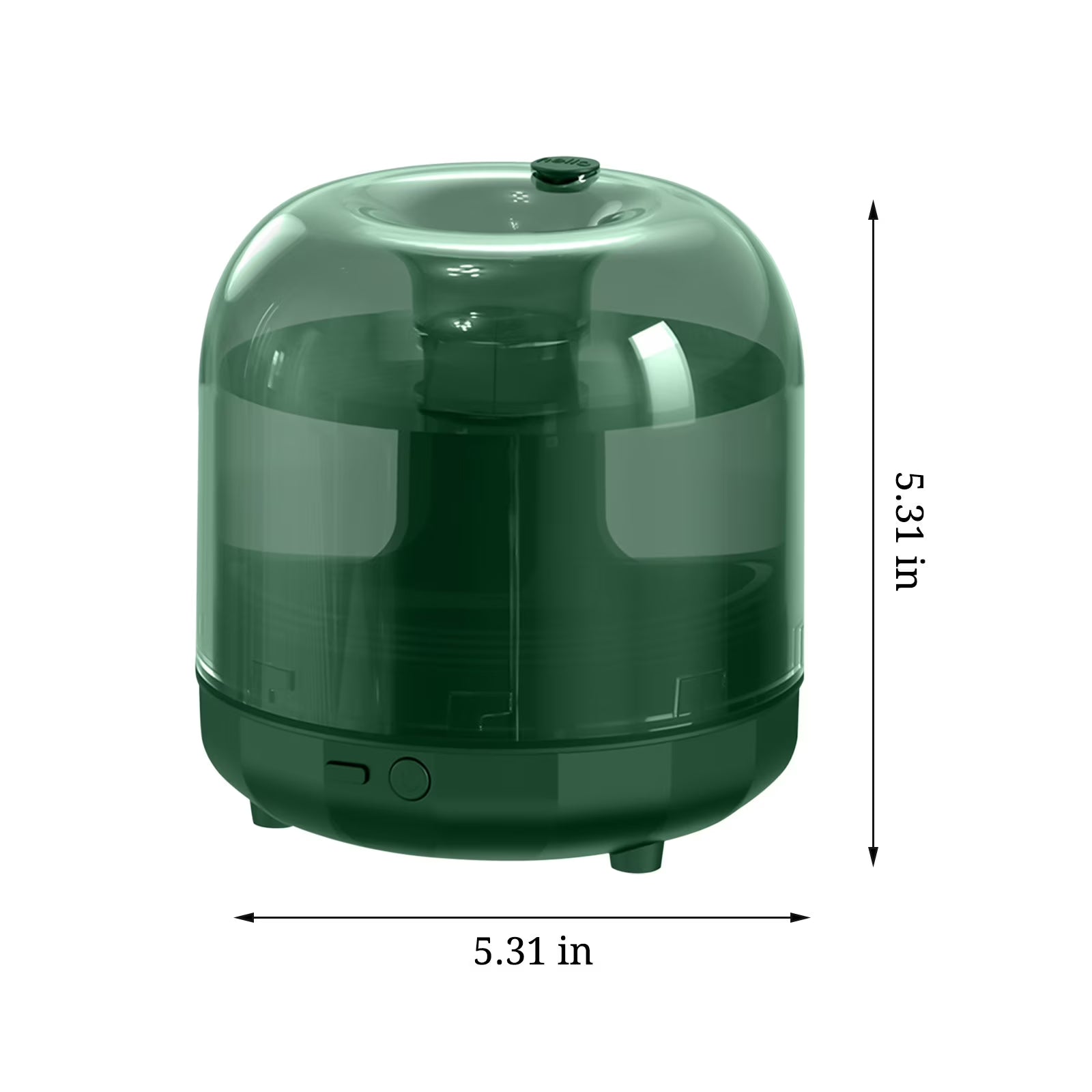 Ultrasonic Cool Mist Humidifier, USB Humidifier with Colorful Light, Quiet Air Humidifier for Bedroom, Nursery, Office, Indoor Plants(500Ml, Green)
