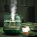 Ultrasonic Cool Mist Humidifier, USB Humidifier with Colorful Light, Quiet Air Humidifier for Bedroom, Nursery, Office, Indoor Plants(500Ml, Green)